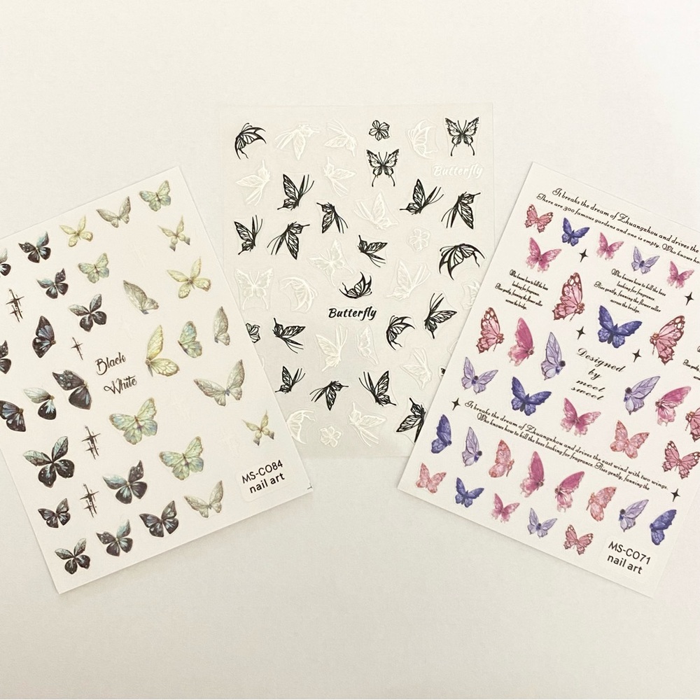Butterfly Nail Art Stickers Set - Picture 2 of 5